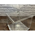 Pleksi Sandık  - Sandık Çikolata Boy 25x25x20 ( Altın- Düz )