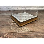 Pleksi Sandık  - Sandık Çikolata Boy 25x25x20 ( Altın- Düz )