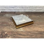 Pleksi Sandık  - Sandık Çikolata Boy 25x25x20 ( Altın- Düz )