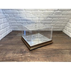 Çeyiz Sandığı Pleksi Altın Desenli Orta Boy