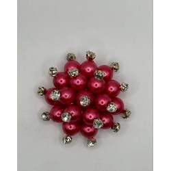 Nar Rengi Klasik Broş