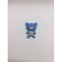 Mavi Ayıcıklı Klips Boncuğu